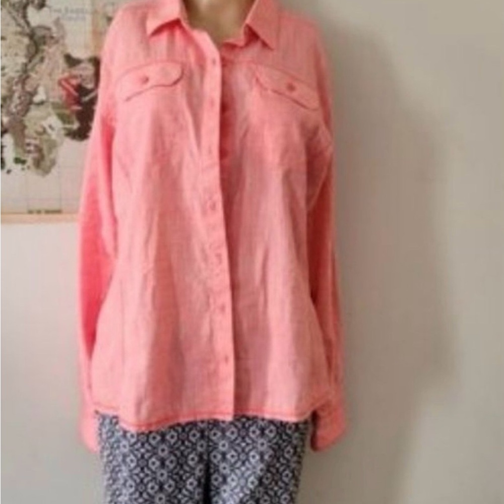 Columbia Coral Button-Up Shirt size 10